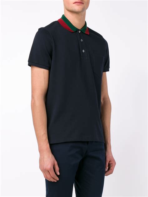 navy blue gucci shirt.